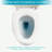 Ceramic One Piece Toilet,Dual Flush With Soft Clsoing Seat