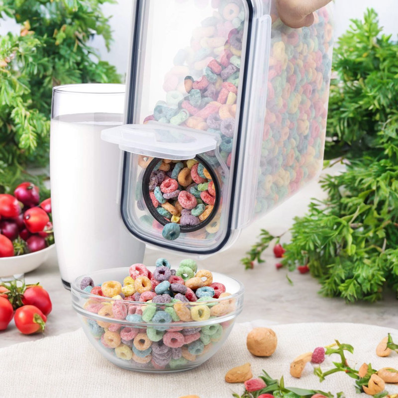 Paquet de 4 - Contenants de rangement pour aliments, sans BPA (4 L / 135,2 oz)