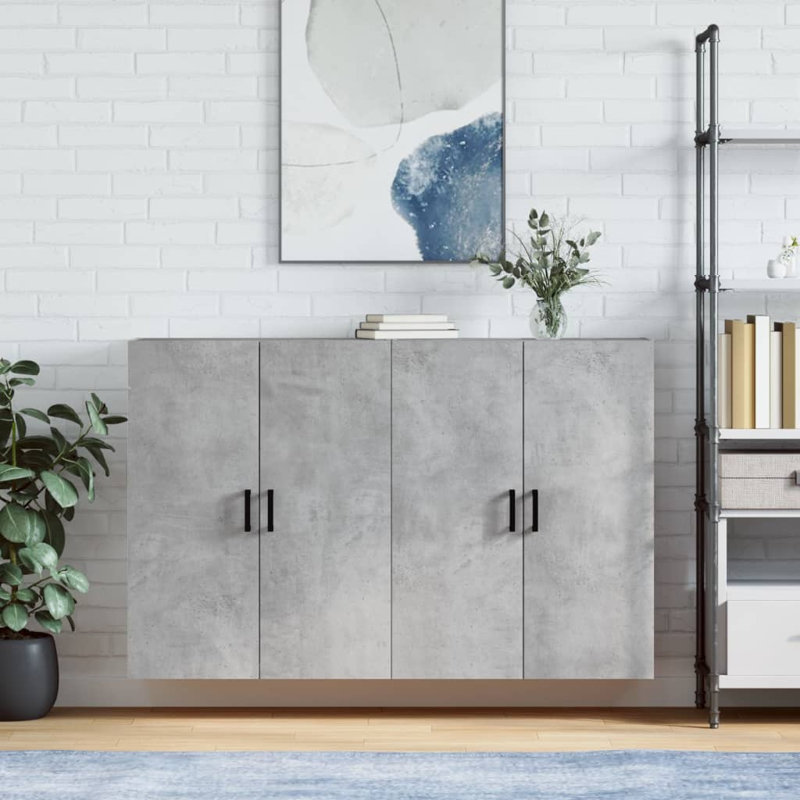 Minahal Wall Bathroom Cabinet, Concrete Grey