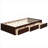 Twin Size Solid Wood Platform Storage Bed With Three Built-In Drawers For Kid And Teen Bedroom Use