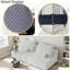 Ensemble de canapé deux places de luxe en tissu sur pied-1495576007
