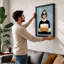 Sunglasses Portrait Modern - Framed Print-1217584057-1217584059