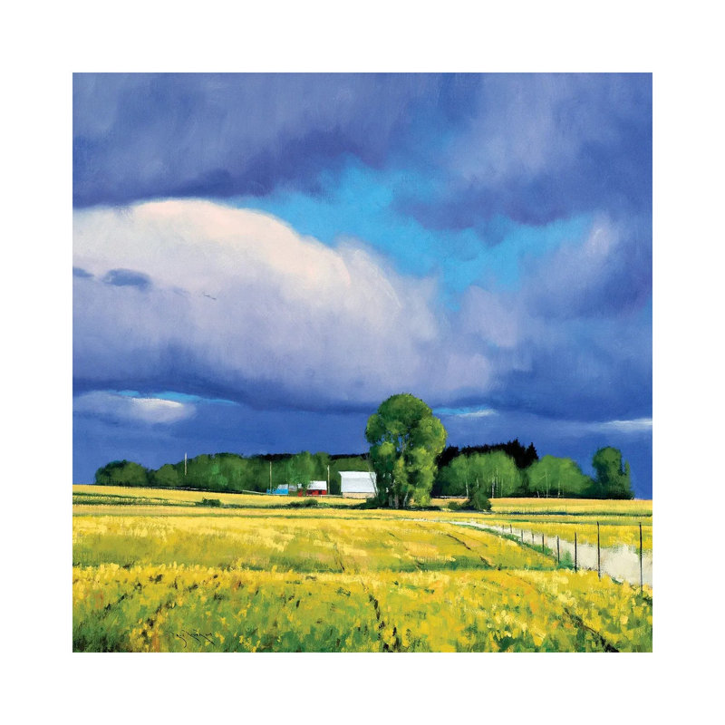 September Fields Lowry MN by Ben Bauer - Wrapped Canvas Painting, 30.48 cm H x 30.48 cm W