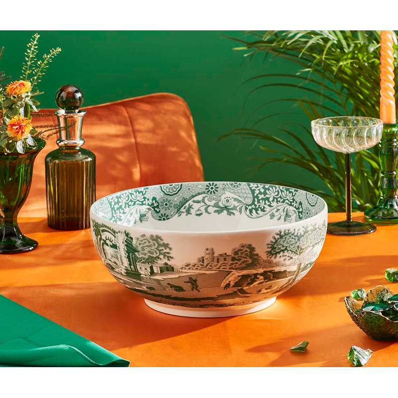 Heritage Green Italian 10.75" Round Serving Bowl