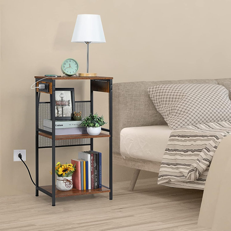 30.16'' H Media Shelves, White