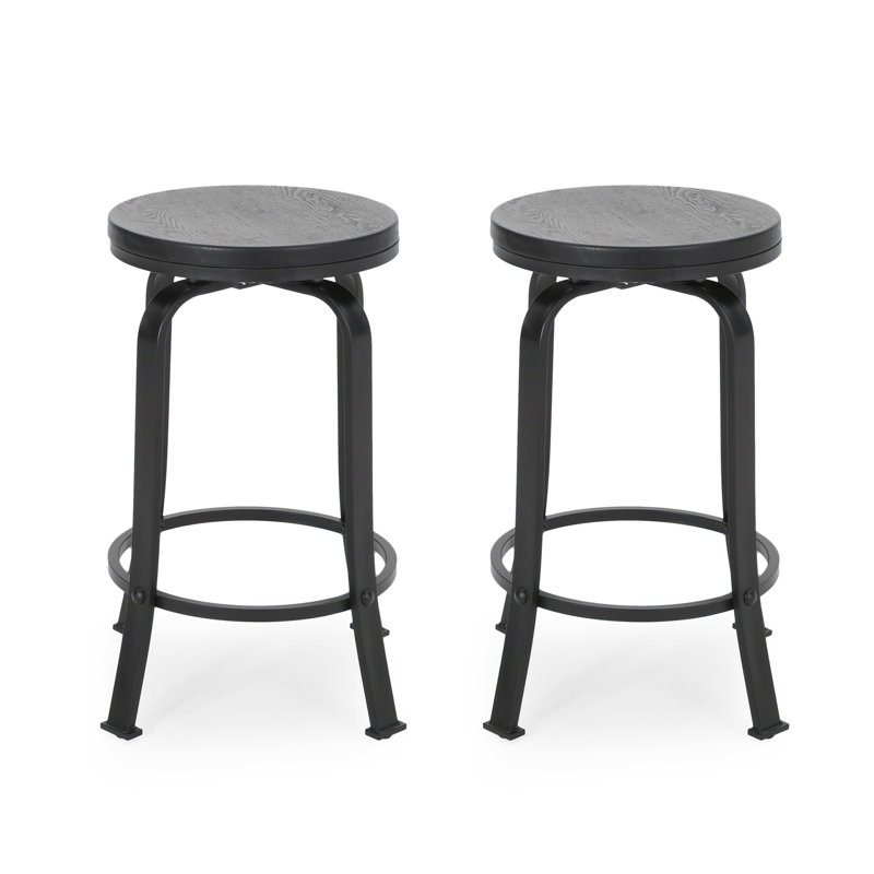 TABOURET DE COMPTOIR Créez une expérience culinaire intemporelle et améliorez le confort à manger, ensemble de 2 pièces