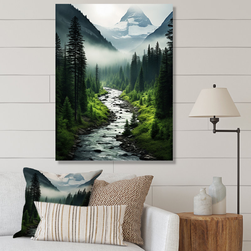 Beedie Canada Misty Morning sur toile, H 32 po x l 24 po x P 1 po, Toile tendue