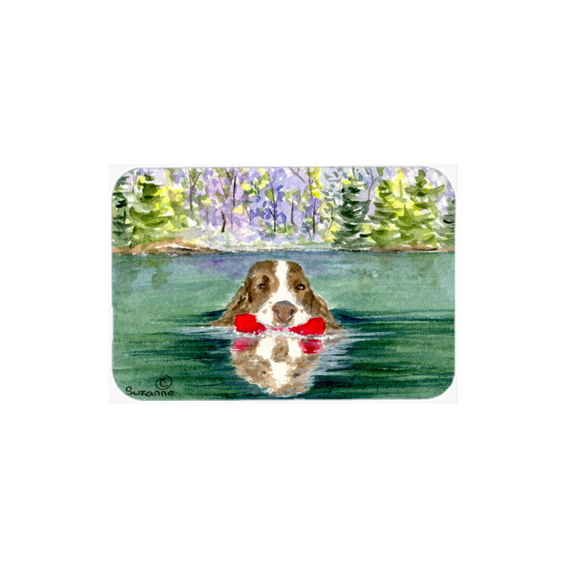 Caroline's Treasures Springer Spaniel Glass Cutting Board