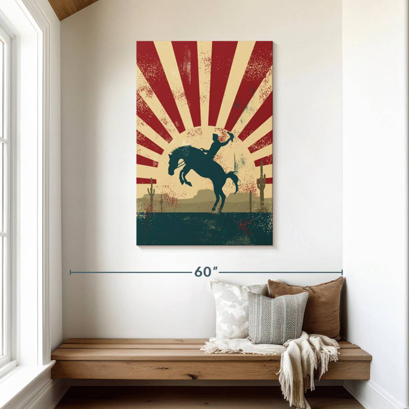 Retro Cowboy, 45" H x 30" W