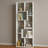 5-tier Modern Geometric Asymmetrical Bookcase, Open Back Etagere Display Shelf-396159929