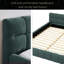 Queen Size Upholstered Bed Frame With Thick Fabric-1007215683