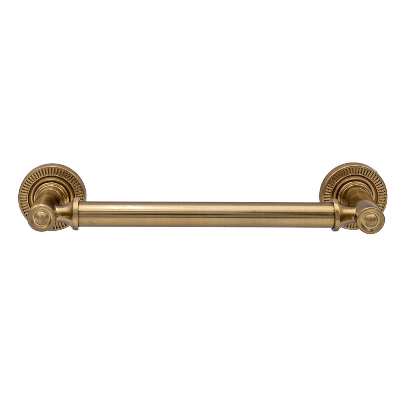 Minted 5" Center to Center Satin Brass Bar Drawer Pull, 5", Satin Brass