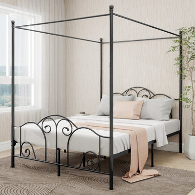 Tardun Metal Canopy Bed