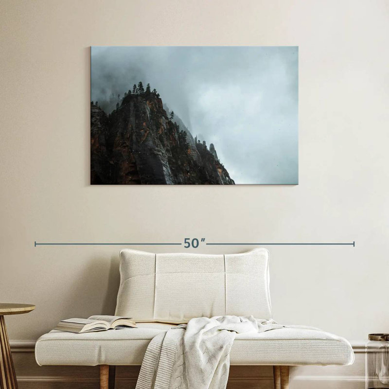 Alvord Foggy Rocky Mountain Peak, H 26 po x l 39 po