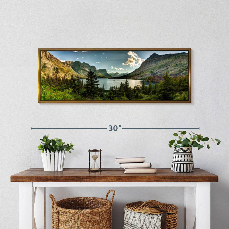 Montana, Montana, Cadre flottant doré, 28 po x 10 po