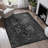Black+Gray Washable Area Rug-792010225