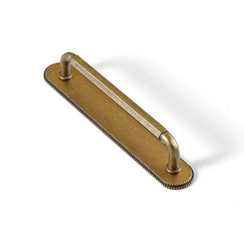 Classical Bar Pull With Backplate(G019) Multipack, 5", Antique Brass