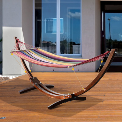 Clemons Cotton Hammock with Stand