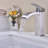 Waterfall Spout Classic Bathroom Sink Single Handle Faucet With Pop-Up Drain (With Overflow)