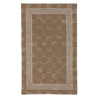 Mocha Tonal Check Rug