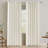 Linen Curtains for Living Room 2 Panels Back Tab Loop Pocket Textured Light Filtering Semi Sheer Rustic Farmhouse Boho Curtain for Bedroom , Ivory-16304826-16304807