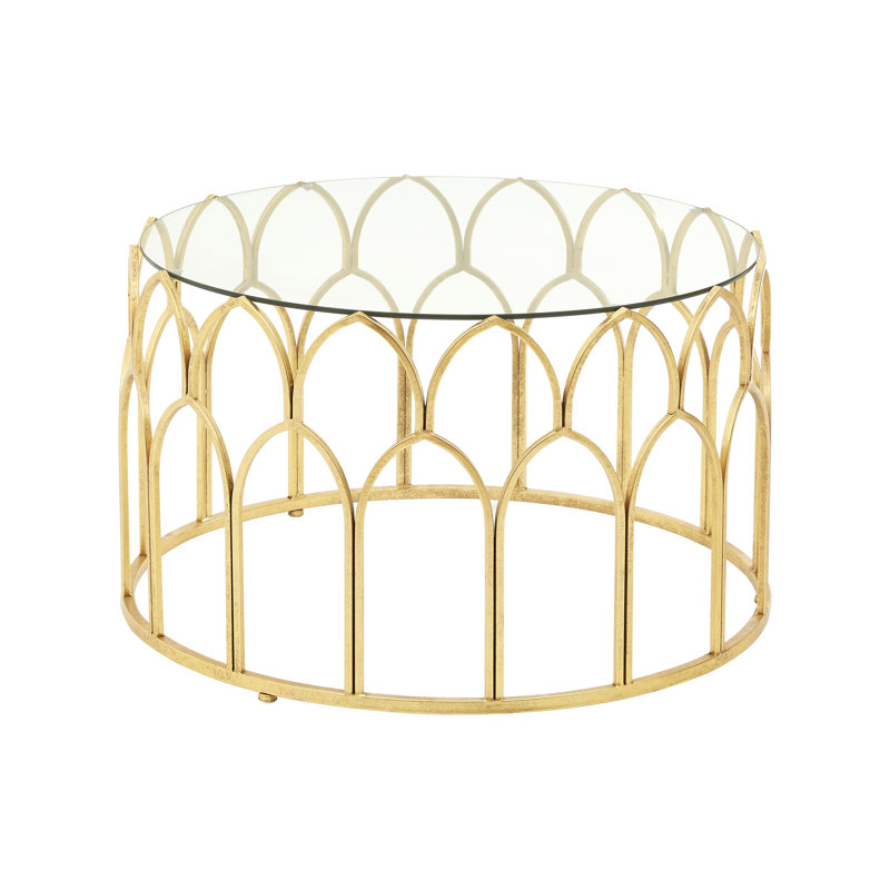 Glendive Solid Coffee Table, Gold
