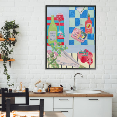 Saucy Kitchen Secrets Framed Giclee, design by Melissa Wang
