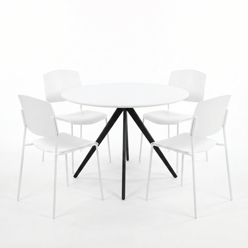 Westcreek Dining Set, White, White