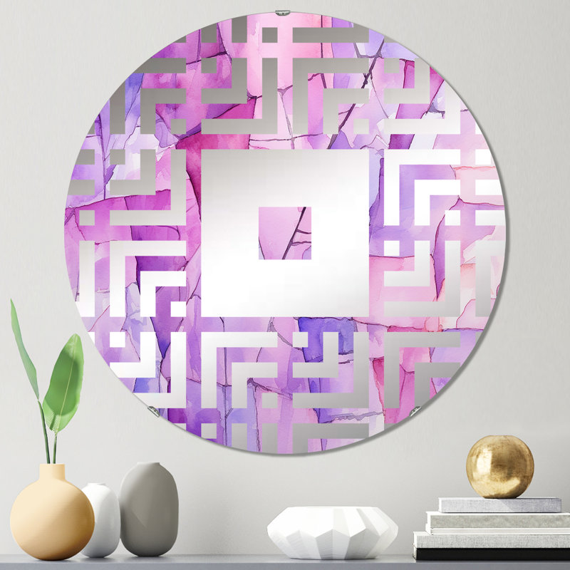Gelya - Miroir mural carré, 31,4 po x 31,4 po