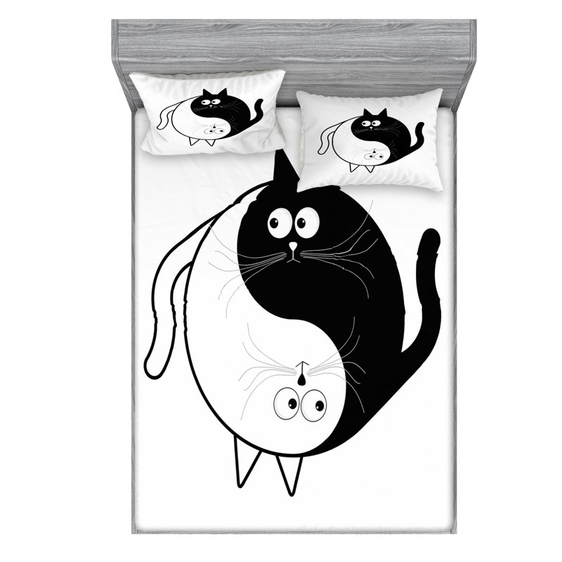 Microfiber Sheet Set, Queen Sheet Set with Fitted Sheet