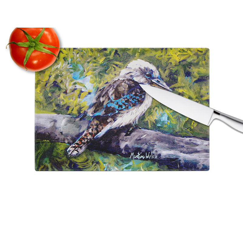 G'Day Mate Bird Glass Cutting Board