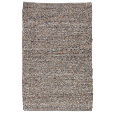Tapis gris et brun fait à la main Quiet Time QTM01
