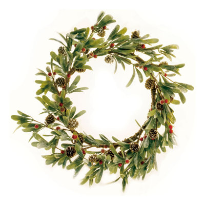 Couronne en polyéthylène 20 po Merry Mistletoe