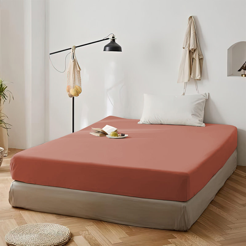 Super Soft Microfiber Deep Pocket Fitted Sheet, Single (3'), Peach