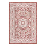 Archange Southwestern Machine Woven Rectangle 10' x 14' Polypropylene Indoor / Outdoor Area Rug in Rust Red