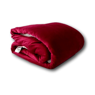 Solid Sherpa Throw Blanket