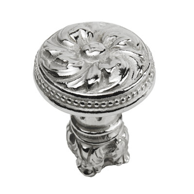 Acanthe et bouton perlé avec base de colonne de style rosette