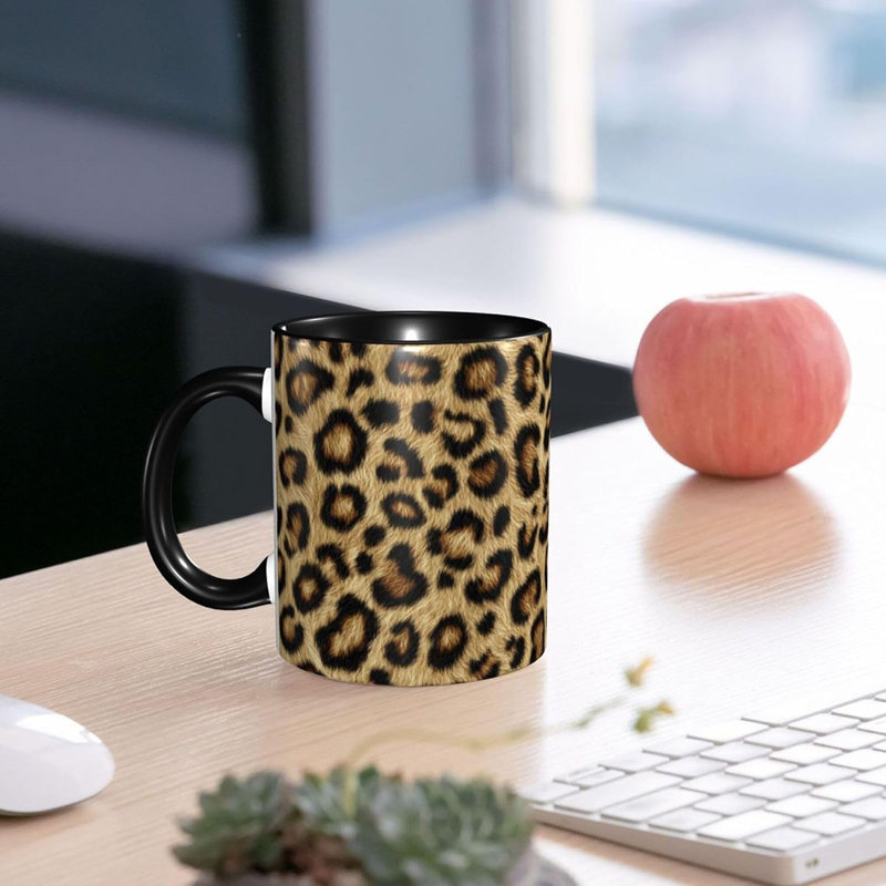 Leopard Print Coffee Mug 11oz Ceramic Cup