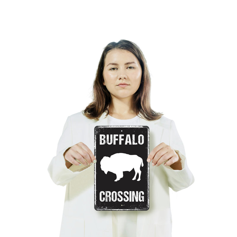 Buffalo Crossing (paquet de 2) en plastique 8 po x 12 po