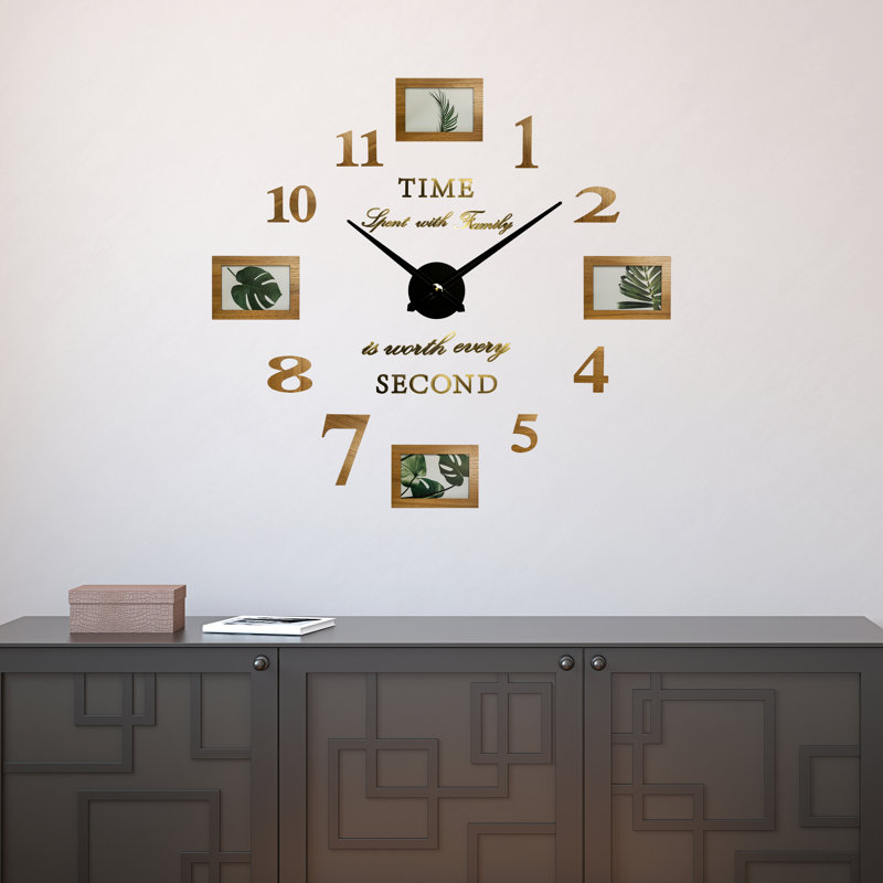 Family Photo Silent Wall Clock - 10cm