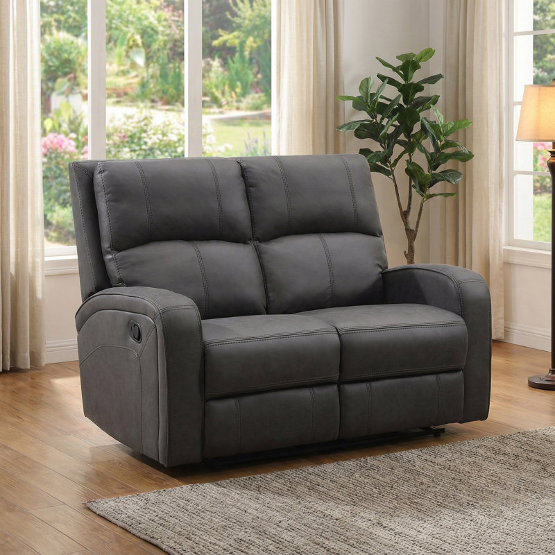 Champlin 2 Seater Reclining Sofa, Grey