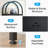 70.86" Tall 4-Tier Black Industrial Arched Open Bookshelf Storage Rack For Office, Bedroom, Kitchen