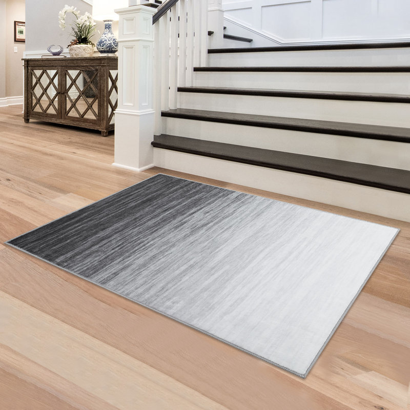 Zyiah Washable Ombre Indoor Rug, Rectangle 2' x 3'