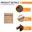 Ensemble de meuble-lavabo mural simple 18 po avec porte à fermeture douce et lavabo en céramique 18 po-82283009