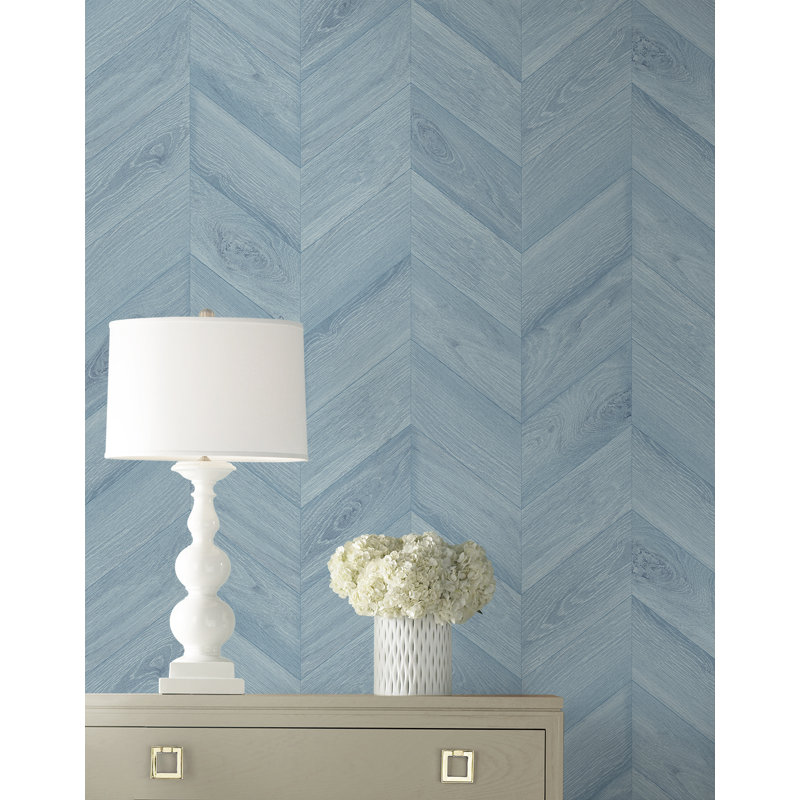 Grass Cloth Wallpaper Roll, Bay Blue