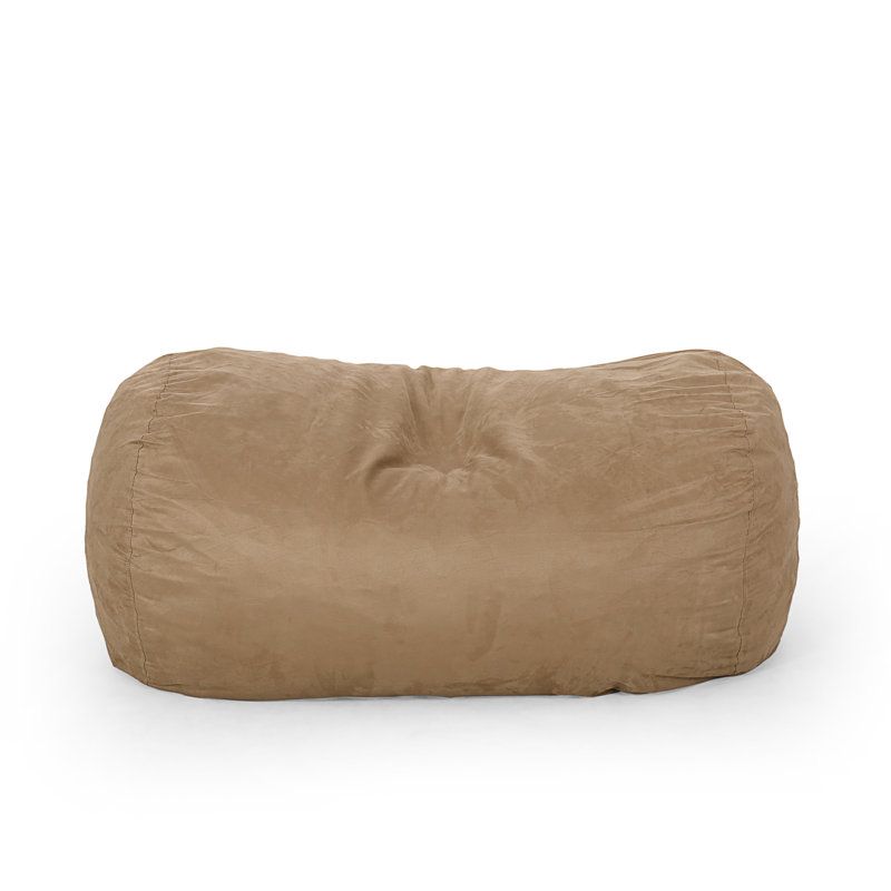 Pouf cylindrique en microfibre 6,5 pieds Potrero