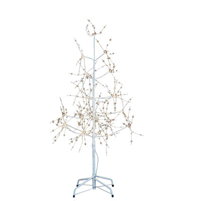 Fée, arbres et branches illuminés