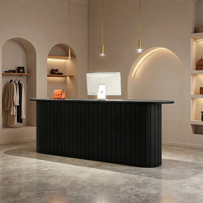 Bureau de réception moderne avec tiroir verrouillable - Bureau de réception simple pour salons, spas, boutiques et espaces de vente