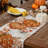Fall Table Runner, Pumpkins Leaves Farmhouse Table Decoration For Kitchen Dinning, Indoor Outdoor Dinner Party (Orange Pumpkins) GT124-60-102145045
