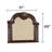 Calera Wood Flat Wall Mirror